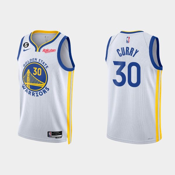 Golden State Warriors Stephen Curry #30 2022-23 Association Edition White Jersey Swingman