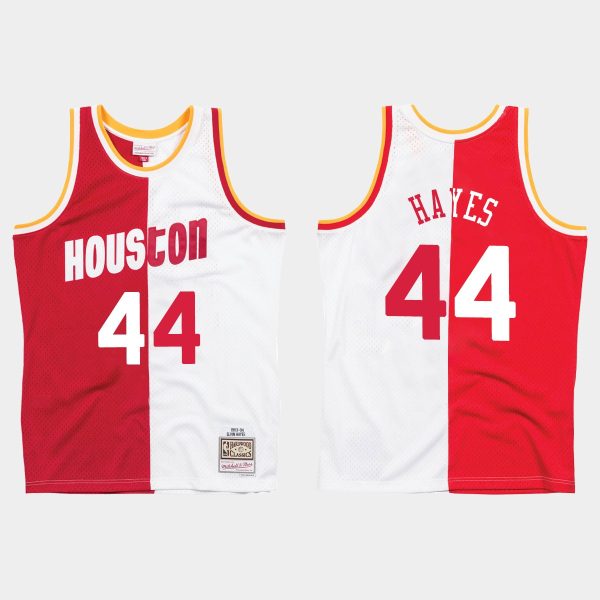 Houston Rockets Elvin Hayes Split Jersey White Red