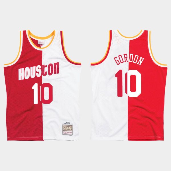 Houston Rockets Eric Gordon Split Jersey White Red