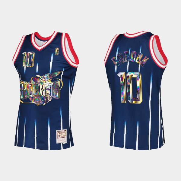 Houston Rockets Retro Eric Gordon #10 Diamond Edition 75th Navy Jersey