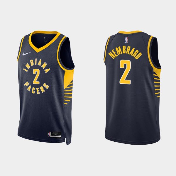 Indiana Pacers #2 Andrew Nembhard Icon Edition Black 2022-23 Jersey