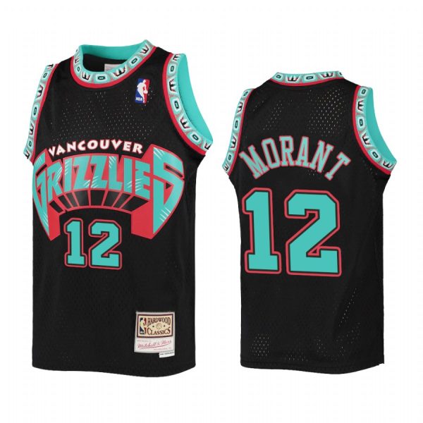 Ja Morant Memphis Grizzlies Youth Black Reload Jersey Throwback