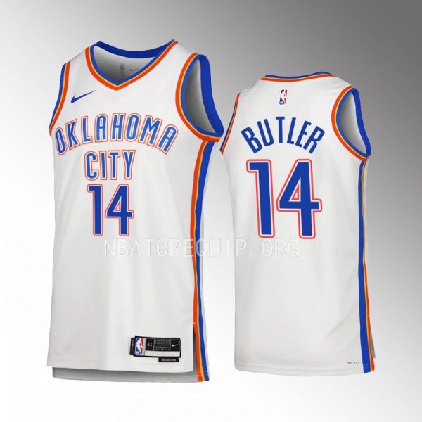 Jared Butler Oklahoma City Thunder #14 White Jersey 2022-23 Association Edition Swingman