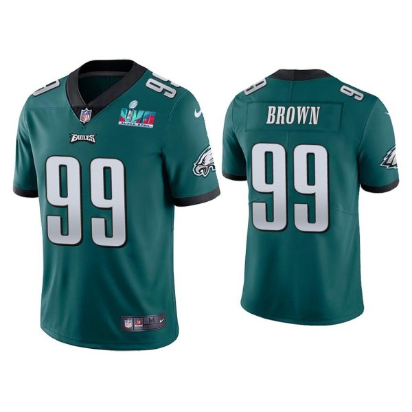 Jerome Brown Philadelphia Eagles Super Bowl LVII Green Vapor Limited Jersey