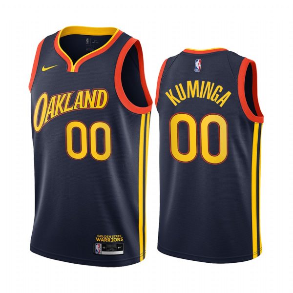 Jonathan Kuminga 2021 NBA Draft Golden State Warriors City Edition Jersey Navy