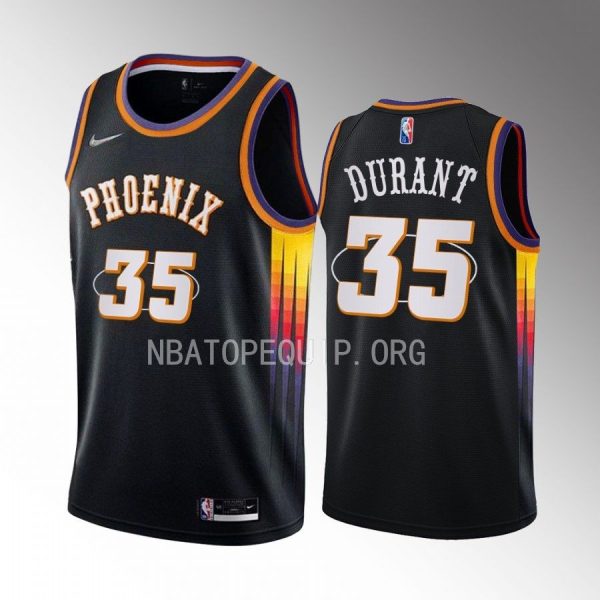 Kevin Durant Phoenix Suns #35 Black Jersey Mixtape Edition 75th Diamond