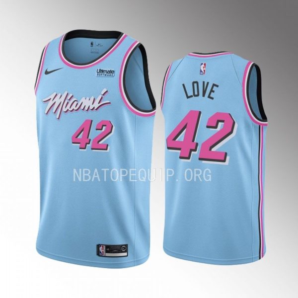 Kevin Love Miami Heat Blue #42 ViceWave Jersey Swingman