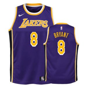 Lakers Youth Kobe Bryant #8 Statement Purple Jersey