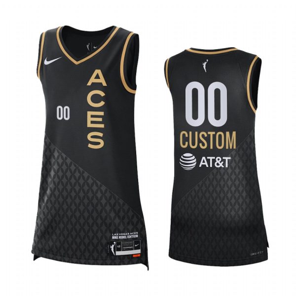 Las Vegas Aces Custom Red #00 Rebel Edition Unisex Victory Jersey