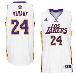 Los Angeles Lakers #24 Kobe Bryant 2014-15 Noches Enebea Swingman Home White Jersey