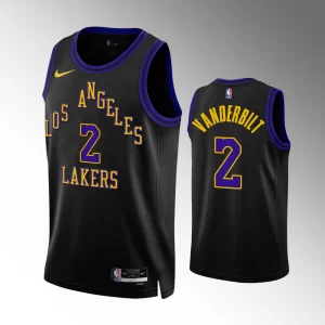 Los Angeles Lakers Black City Edition #2 Jarred Vanderbilt 2023-24 Swingman Jersey