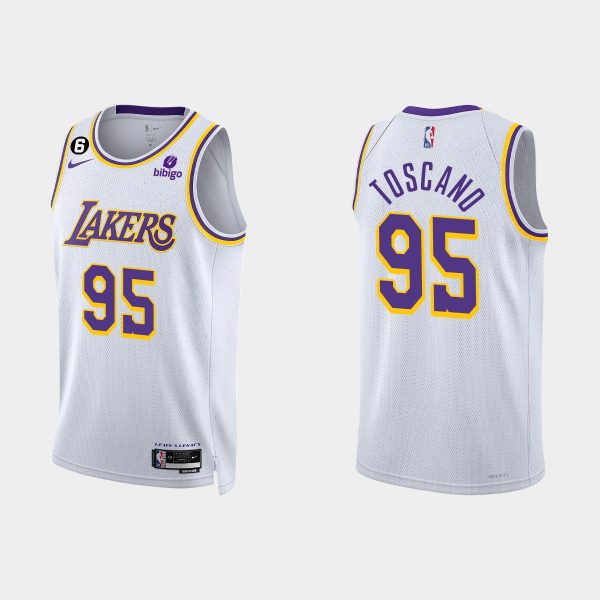 Los Angeles Lakers Juan Toscano-Anderson #95 2022-23 Association Edition White Jersey Swingman