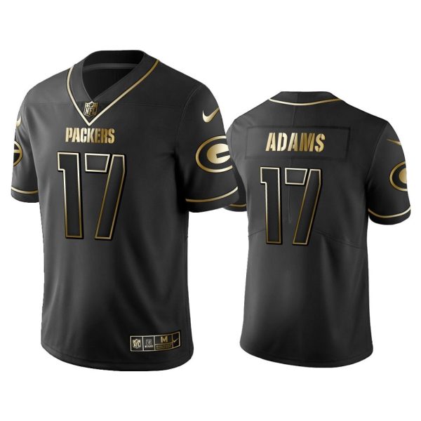 Men 2019 Golden Edition Vapor Untouchable Limited Green Bay Packers #17 Davante Adams Black Jersey