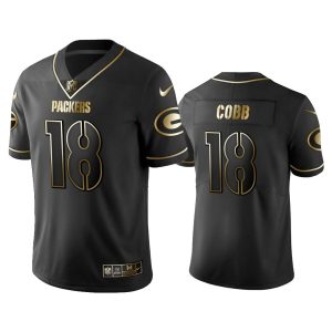 Men 2019 Golden Edition Vapor Untouchable Limited Green Bay Packers #18 Randall Cobb Black Jersey