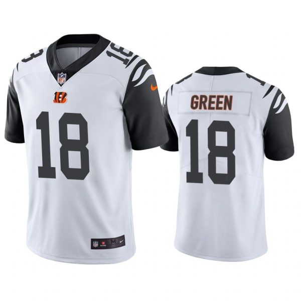 Men Cincinnati Bengals A.J. Green #18 White Color Rush Limited Jersey