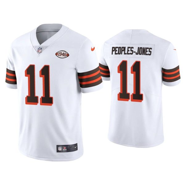 Men Donovan Peoples-Jones Cleveland Browns White 1946 Collection Alternate Vapor Limited Jersey