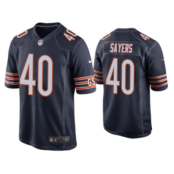 Men Gale Sayers Chicago Bears Navy Game Jersey