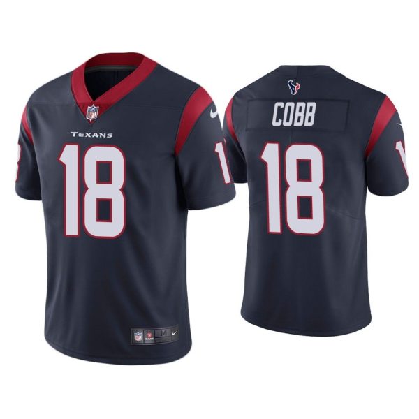 Men Houston Texans Randall Cobb Vapor Limited Navy Jersey