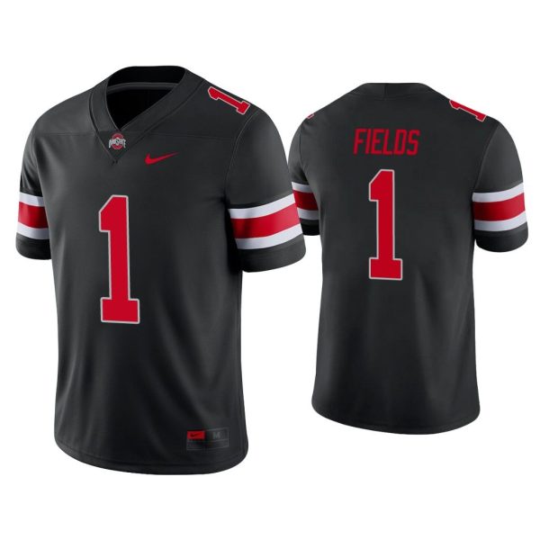 Men Justin Fields #1 Ohio State Buckeyes Black College Football Alternate Game Jersey