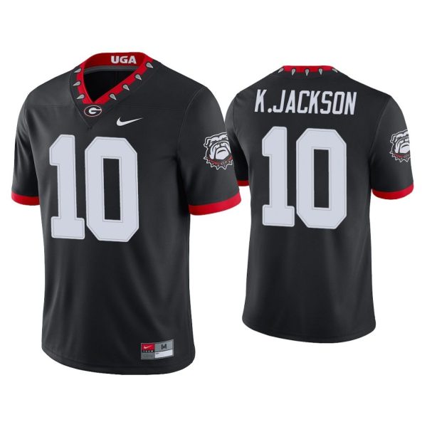 Men Kearis Jackson Georgia Bulldogs Black College Football Alternate Game Jersey