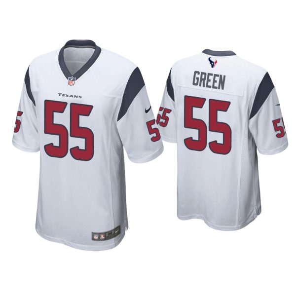 Men Kenyon Green Houston Texans White 2022 NFL Draft Game Jersey