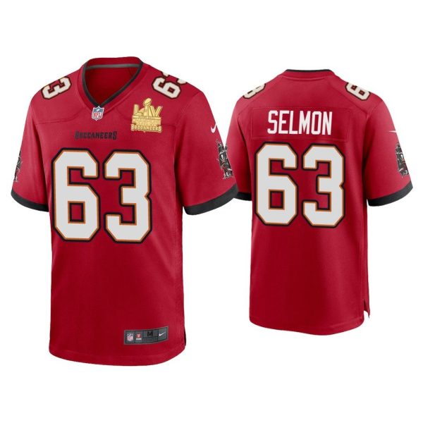Men Lee Roy Selmon Tampa Bay Buccaneers Super Bowl LV Champions Red Game Jersey