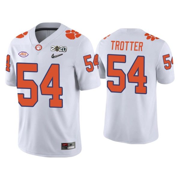 Men Mason Trotter Clemson Tigers White College Football Playoff Game Jersey