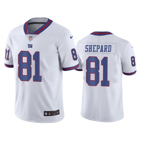 Men New York Giants Russell Shepard #81 White Color Rush Limited Jersey