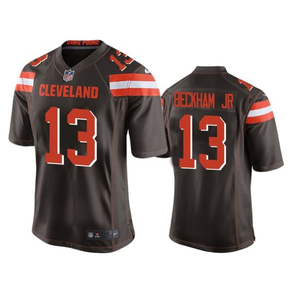 Men Odell Beckham Jr. #13 Cleveland Browns Brown Game Jersey