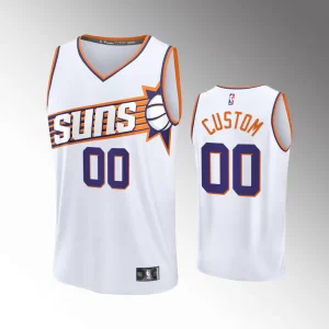 Men Phoenix Suns #00 Association Edition White 2023-24 Custom Jersey Fastbreak Replica