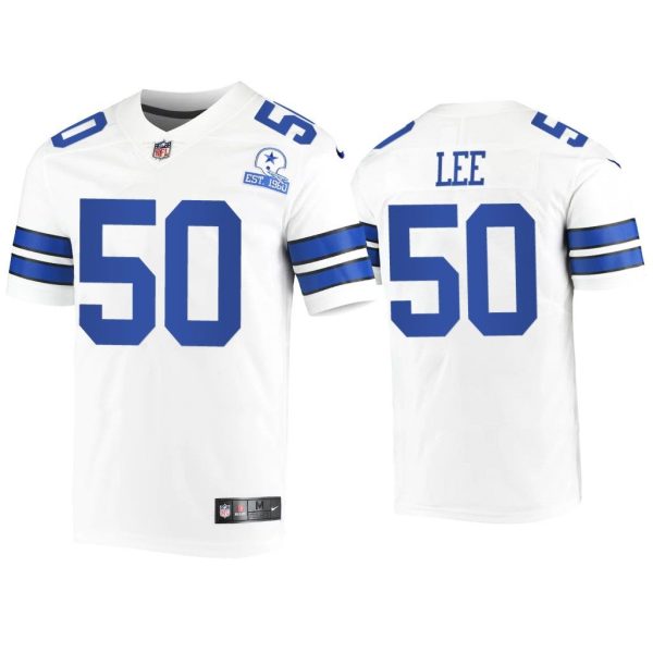Men Sean Lee Dallas Cowboys White 60th Season Vintage Jersey
