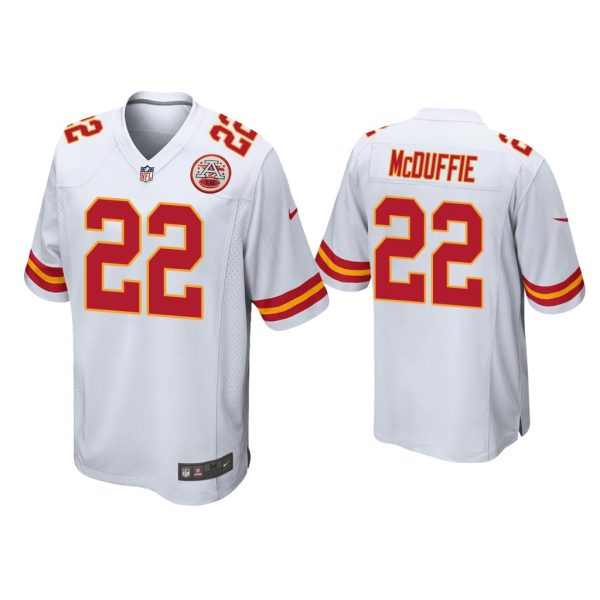 Men Trent McDuffie Kansas City Chiefs White 2022 NFL Draft Game Jersey