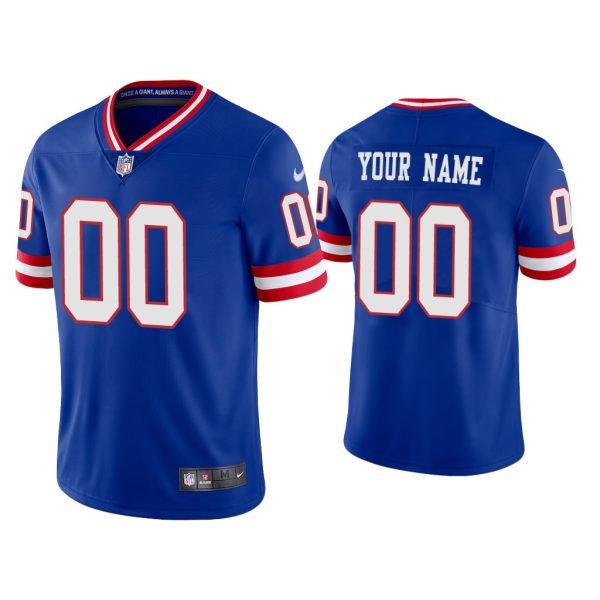Men Vapor Limited Custom Giants Royal Jersey