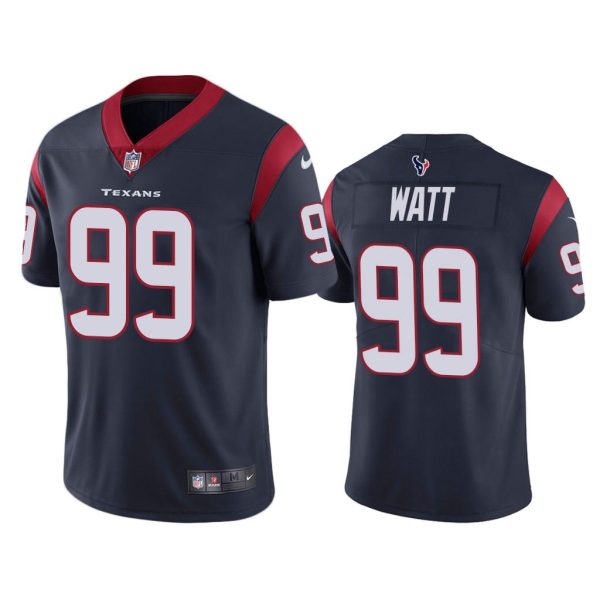 Men Vapor Untouchable Limited J.J. Watt #99 Houston Texans Navy Jersey
