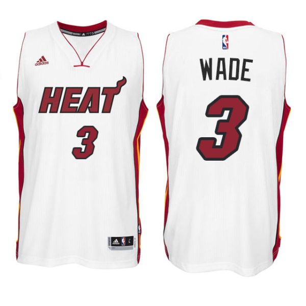 Miami Heat #3 Dwyane Wade New Swingman Home White Jersey