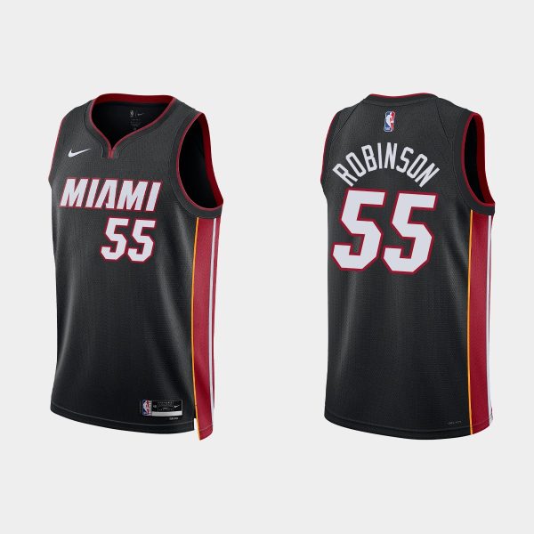 Miami Heat #55 Duncan Robinson Icon Edition Black 2022-23 Jersey