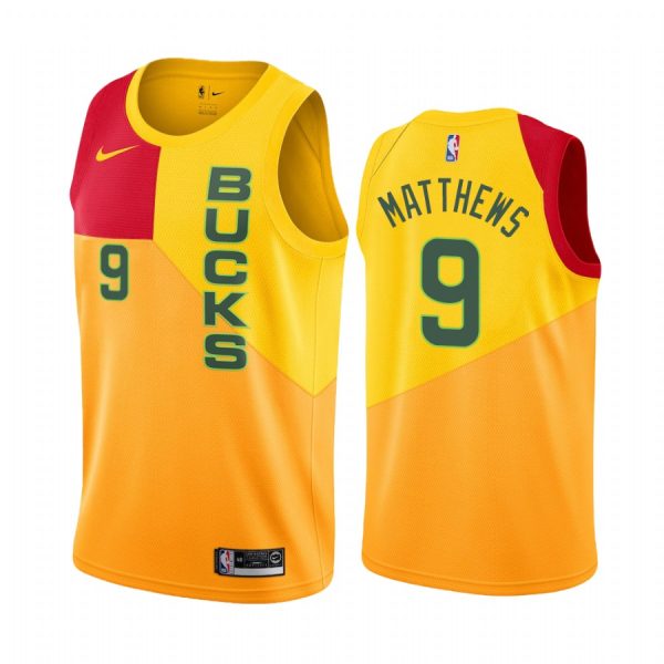 Milwaukee Bucks Wesley Matthews #9 City Men's Jersey
