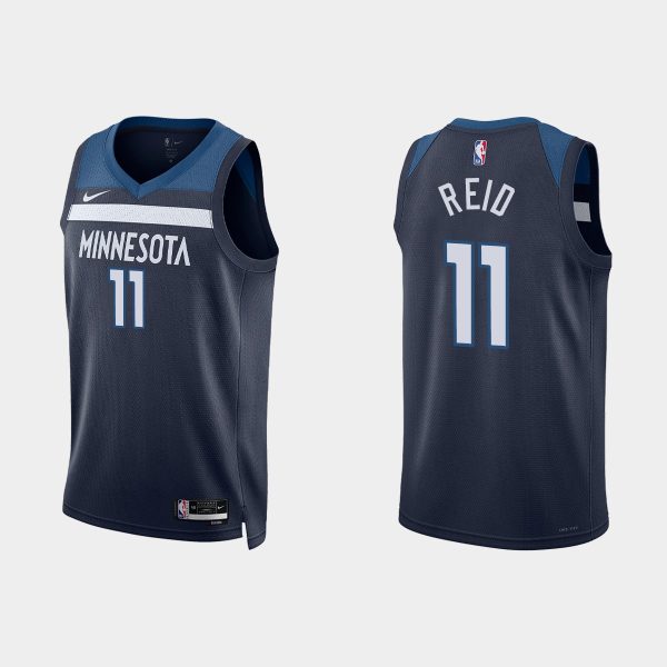 Minnesota Timberwolves #11 Naz Reid Icon Edition Navy 2022-23 Jersey