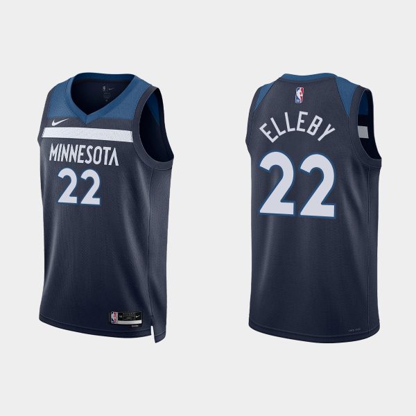 Minnesota Timberwolves #22 C. J. Elleby Icon Edition Navy 2022-23 Jersey
