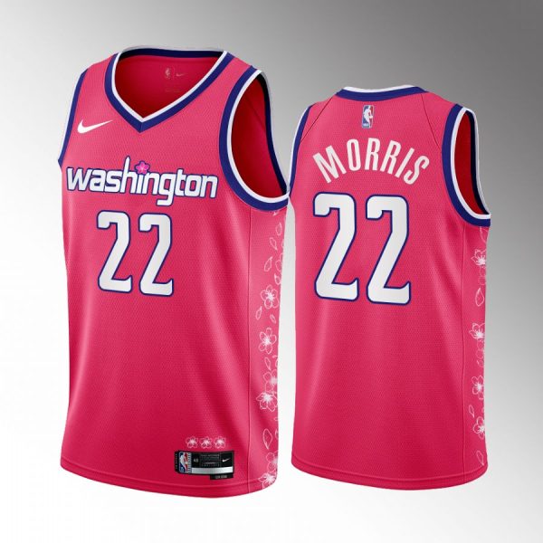 Monte Morris 2022-23 Washington Wizards Pink #22 Cherry Blossom City Jersey Limited Edition