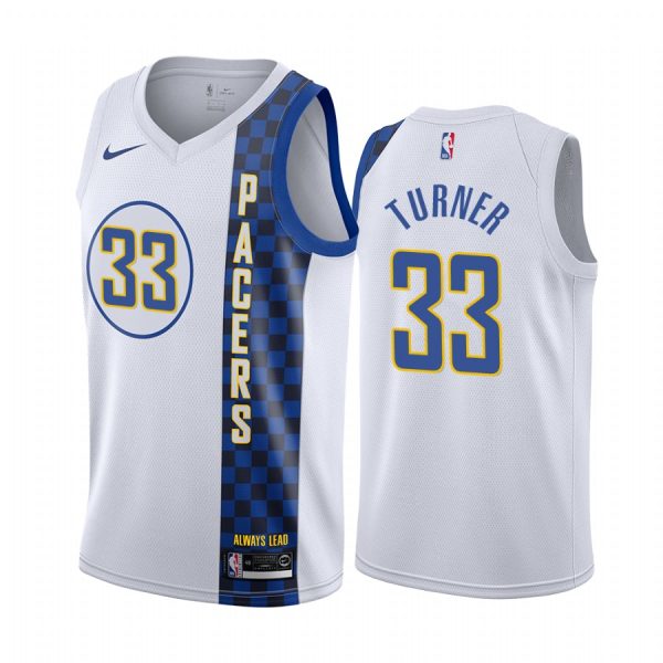 Myles Turner Indiana Pacers 2019-20 City White Jersey