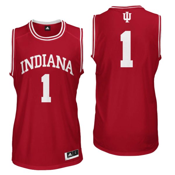 NCAA Indiana Hoosiers #1 Crimson College Basketball Jersey