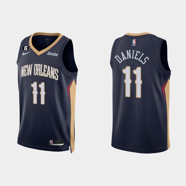 New Orleans Pelicans #11 Dyson Daniels Icon Edition Navy 2022-23 Jersey