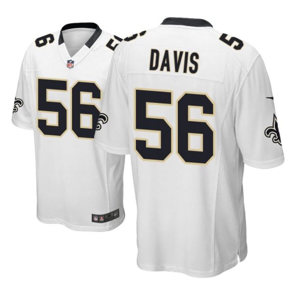 New Orleans Saints #56 White Men Demario Davis Game Jersey