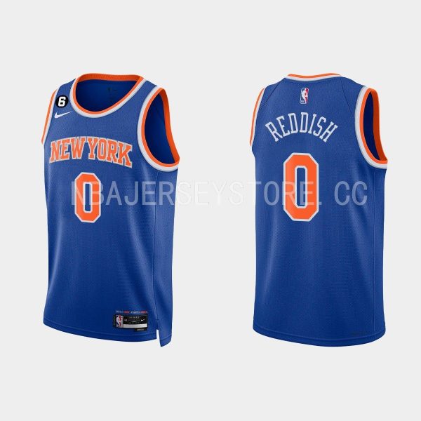 New York Knicks #21 Cam Reddish 2022-23 Icon Edition Royal Jersey