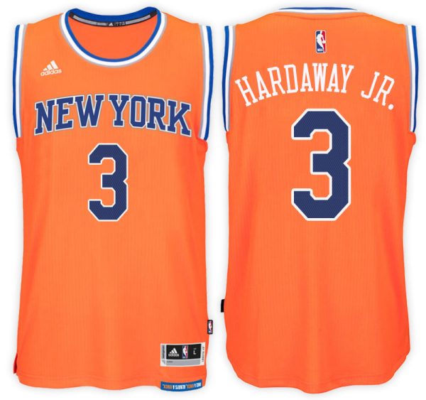 New York Knicks #3 Tim Hardaway Jr. Alternate Orange New Swingman Jersey