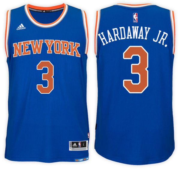 New York Knicks #3 Tim Hardaway Jr. Road Blue New Swingman Jersey