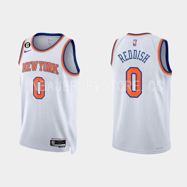 New York Knicks Cam Reddish #21 2022-23 Association Edition White Jersey Swingman