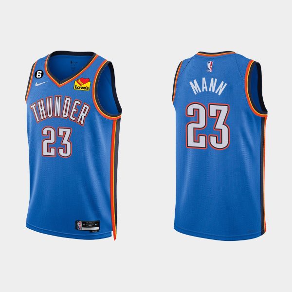 Oklahoma City Thunder #23 Tre Mann Icon Edition White 2022-23 Jersey