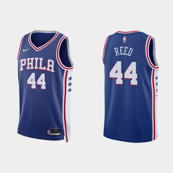 Philadelphia 76ers #44 Paul Reed Icon Edition Royal 2022-23 Jersey
